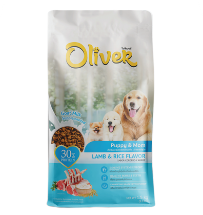 Oliver Dog Puppy & Mom - Lamb & Rice Flavor