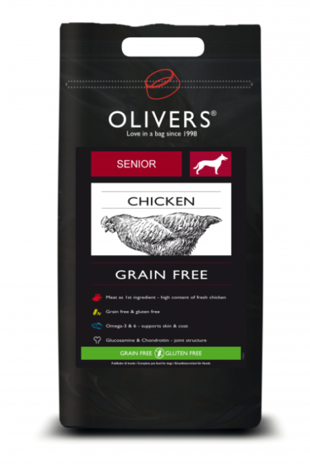 Oliver Senior Dog Pro - Chicken Liver and Krill Flavor
